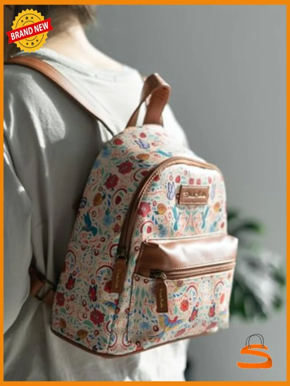 Frida Kahlo Backpack Daypack School Bag 11x10x5 inches 10L Rucksack